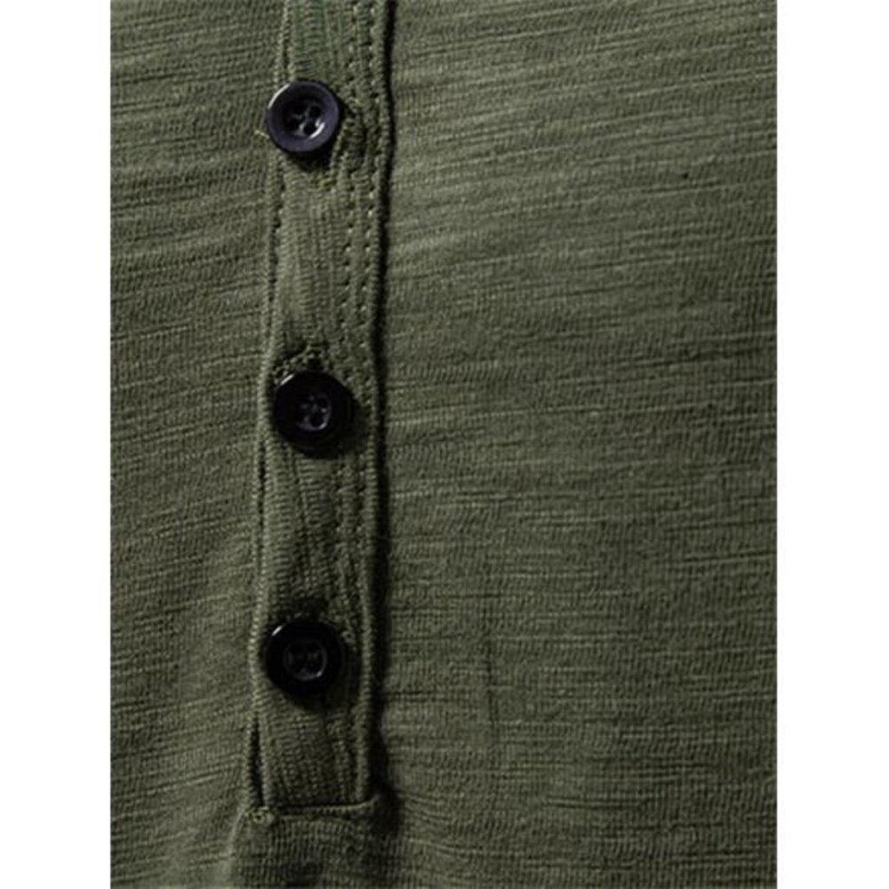 Men's Casual Button Detail T-Shirt - Picture 11 of 16
